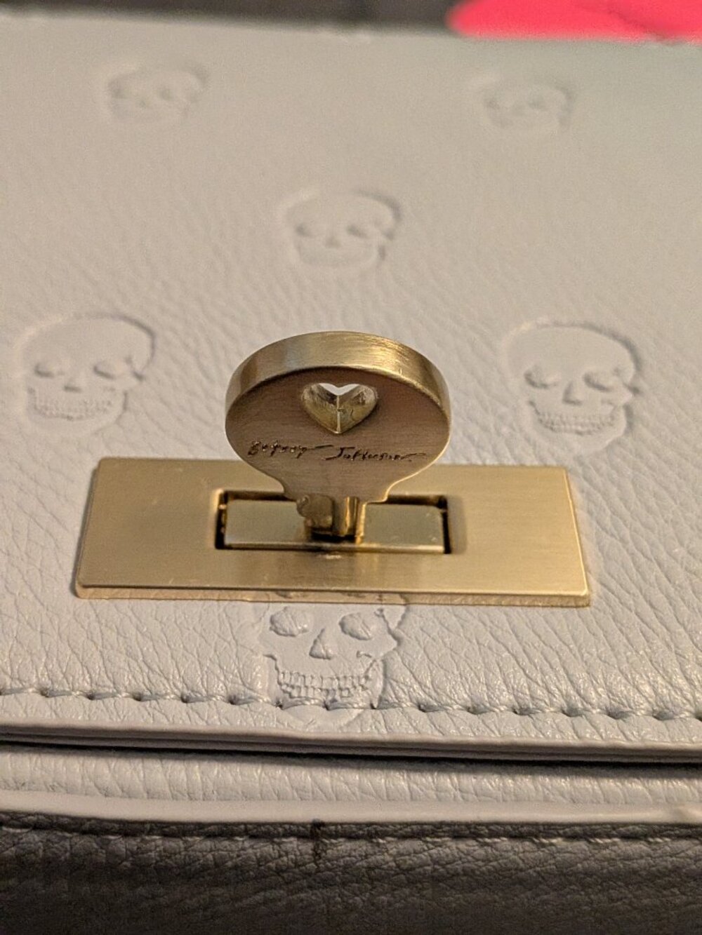 Betsey Johnson Skull Embossed Crossbody Bag - Picture 4 of 9